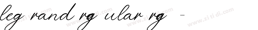 le grand regular reg字体转换